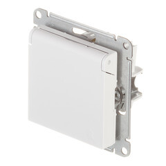 Розетка Systeme Electric AtlasDesign встраиваемая белая со шторками с крышкой (ATN000146) - фото 5