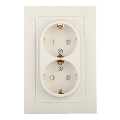 Розетка Systeme Electric AtlasDesign встраиваемая бежевая со шторками (ATN000226) - фото 1