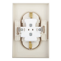 Розетка Systeme Electric AtlasDesign встраиваемая бежевая со шторками (ATN000226) - фото 2