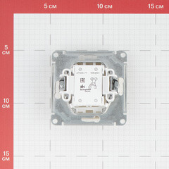 Переключатель Systeme Electric AtlasDesign одноклавишный встраиваемый бежевый (ATN000271) - фото 3