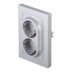 Розетка Systeme Electric AtlasDesign встраиваемая алюминий со шторками (ATN000326) - фото 4