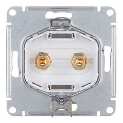 Розетка аудио Systeme Electric AtlasDesign встраиваемая алюминий (ATN000387) - фото 4