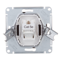 Розетка компьютерная Systeme Electric AtlasDesign встраиваемая карбон RJ45 (ATN001083) - фото 3