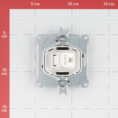 Розетка компьютерная Systeme Electric AtlasDesign встраиваемая карбон RJ45 (ATN001083) - фото 2