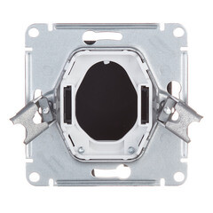 Вывод кабеля Systeme Electric AtlasDesign встраиваемый карбон (ATN001099) - фото 5