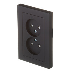 Розетка Systeme Electric AtlasDesign встраиваемая карбон со шторками (ATN001022) - фото 4