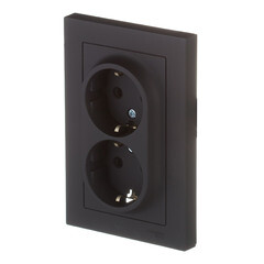 Розетка Systeme Electric AtlasDesign встраиваемая карбон со шторками (ATN001026) - фото 4