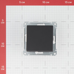 Переключатель Systeme Electric AtlasDesign одноклавишный встраиваемый карбон (ATN001071) - фото 2