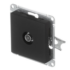 Розетка телевизионная Systeme Electric AtlasDesign встраиваемая карбон (ATN001093) - фото 4