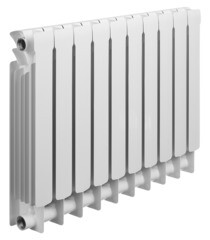 Радиатор биметаллический Rifar Base 500 мм 10 секций 1" боковое подключение белый - фото 5