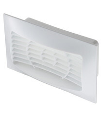 Решетка вентиляционная накладная пластиковая для плоских воздуховодов 60х120 мм - фото 1
