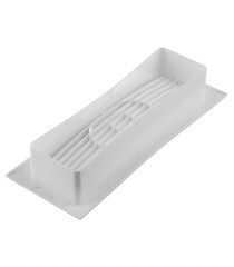 Решетка вентиляционная накладная пластиковая для плоских воздуховодов 60х204 мм - фото 4