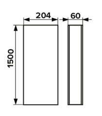 Воздуховод плоский пластиковый 60х204 мм 1,5 м - фото 2