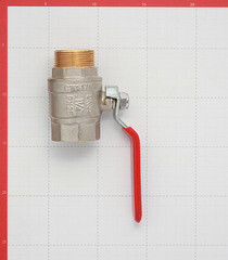 Кран шаровой латунный Valtec Base 1 1/4 ВР(г) х 1 1/4 НР(ш) ручка прямой (VT.215.N.07) - фото 3