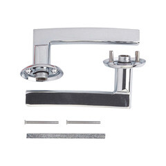 Ручка дверная круглая розетка хром (680212) - фото 4