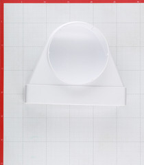 Соединитель угловой пластиковый для плоских воздуховодов 60х204 мм 90° с круглыми d125 мм прямое соединение - фото 2