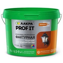 Краска фактурная Лакра Prof It 9 кг