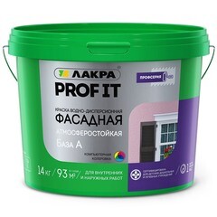 Краска фасадная Лакра Prof It основа А 14 кг