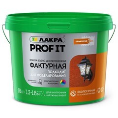 Краска фактурная Лакра Prof It 18 кг