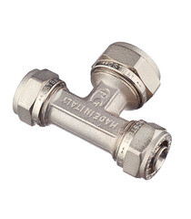 Тройник 16 обж(ц) х 20 обж(ц) х 16 обж(ц) - фото 2