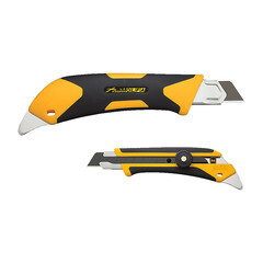 Нож строительный Olfa 18 мм с сегментированным лезвием двухкомпонентный корпус с трещоточным фиксатором - фото 6