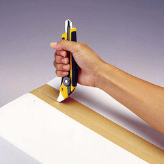 Нож строительный Olfa 18 мм с сегментированным лезвием двухкомпонентный корпус с трещоточным фиксатором - фото 2