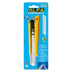 Нож строительный Olfa 18 мм с сегментированным лезвием пластиковый корпус с автофиксатором - фото 3