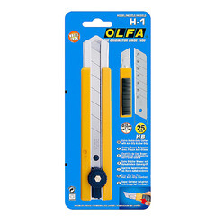 Нож строительный Olfa 25 мм с ломающимся лезвием двухкомпонентный корпус с резиновыми накладками - фото 3