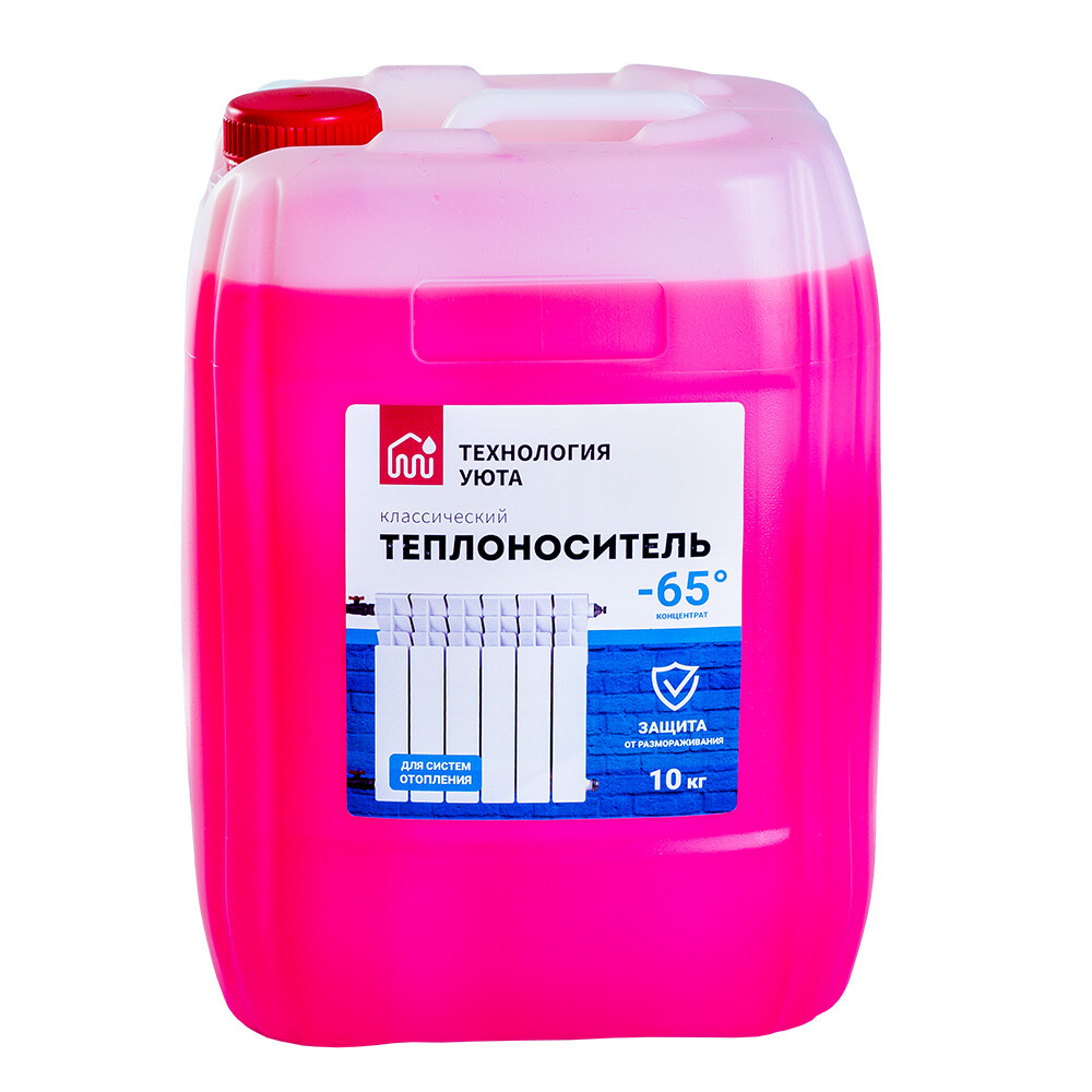Изображение товара Теплоноситель Технология Уюта -65 °С, 10 кг, этиленгликоль, Россия