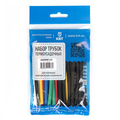 Изображение товара Трубка термоусадочная КВТ Колорит ТНТ нг 4/2 мм 100 мм 6 цветов (20 шт.)