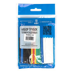 Трубка термоусадочная КВТ Колорит ТНТ нг 12/6 мм 100 мм 6 цветов (20 шт.) - фото 1