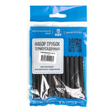 Трубка термоусадочная КВТ Гермокомплект ТТК 4,8/1,6 мм 100 мм черная (20 шт.)