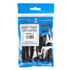 Изображение товара Трубка термоусадочная КВТ Монохром ТНТ нг 5/2,5 мм L100 мм черная (20 шт.)