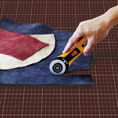 Нож строительный Olfa 45 мм с круглым лезвием - фото 5