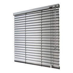 Жалюзи горизонтальные алюминиевые 80х160 см Стандарт серебро