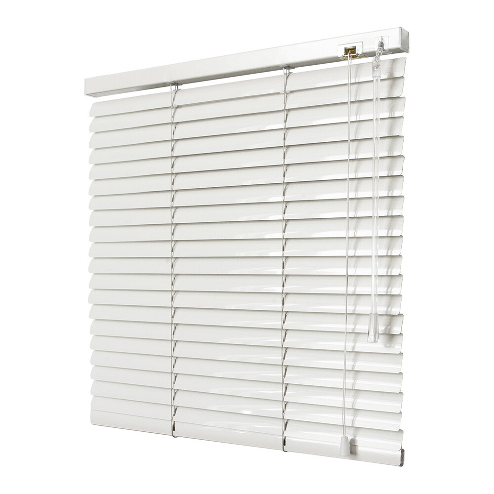 Изображение товара Горизонтальные жалюзи белые 120х160 см Стандарт от Уют