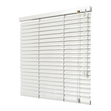 Жалюзи горизонтальные алюминиевые 140х160 см Стандарт белые