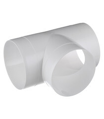 Изображение товара Тройник для круглых воздуховодов Era пластиковый d125 мм 90°