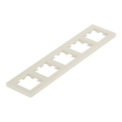 Рамка Systeme Electric AtlasDesign пятиместная бежевая (ATN000205) - фото 5