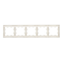 Рамка Systeme Electric AtlasDesign пятиместная бежевая (ATN000205) - фото 4