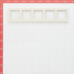 Рамка Systeme Electric AtlasDesign пятиместная бежевая (ATN000205) - фото 2