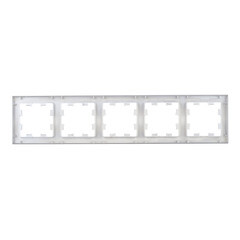 Рамка Systeme Electric AtlasDesign пятиместная алюминий (ATN000305) - фото 4