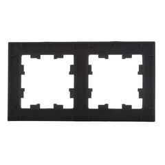 Рамка Systeme Electric AtlasDesign двухместная карбон (ATN001002) - фото 3