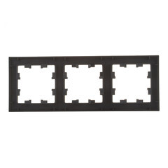 Рамка Systeme Electric AtlasDesign трехместная карбон (ATN001003) - фото 4