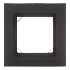 Рамка Systeme Electric AtlasDesign Aqua одноместная карбон (ATN441001) - фото 1