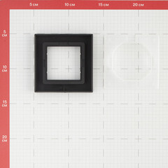 Рамка Systeme Electric AtlasDesign Aqua одноместная карбон (ATN441001) - фото 3