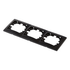 Рамка Lezard Mira трехместная черный бархат (701-4200-148) - фото 2