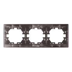 Рамка Lezard Mira трехместная черный бархат (701-4200-148) - фото 4