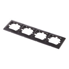 Рамка Lezard Mira четырехместная черный бархат (701-4200-149) - фото 4