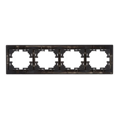 Рамка Lezard Mira четырехместная черный бархат (701-4200-149) - фото 3